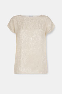 Majica sa diskretnim floralnim dezenom Tiffany Production